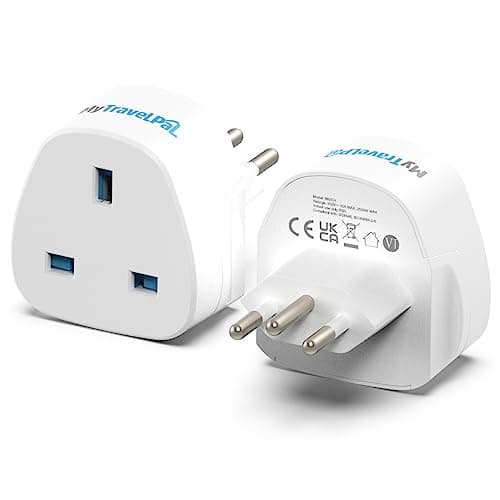 MyTravelPal UK to Switzerland Plug Adapter | UK Safety Standards | Type J