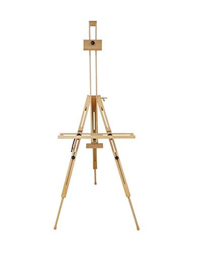 EXERZ Wooden Tripod Easel Beech Wood Foldable Artist Canvas Stand