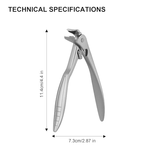 Sopolise Ergonomic Long Handle Nail Clippers for Seniors, Professional Stainless Steel Olecranon Toenail Clippers for Thick Nails, Heavy Duty Trimmer with Catcher (Large, Grey) — view 4