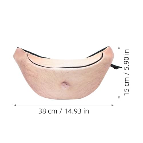Unisex Water Resistant Waist Pack with Real 3D Printing, Beige — view 2