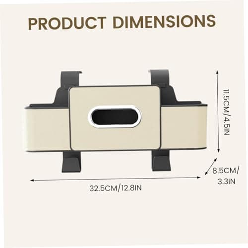 Car Backseat Organizer, 4 in 1 Multifunctional Back Seat Car Organizer with Adjustable Hook for Hold Tissue Box, Phone, Snacks, Drinks, Handbag — view 6