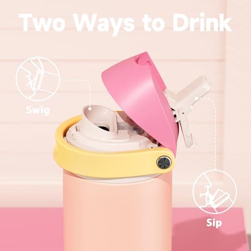 Meoky 710ml Insulated Metal Water Bottle for Sports Travel Gym — view 2