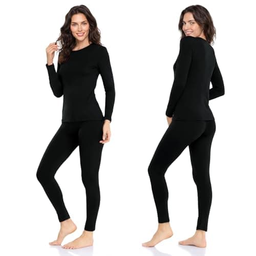 WEERTI Women's Modern/Fitted Base Layer, Black, XS — view 2