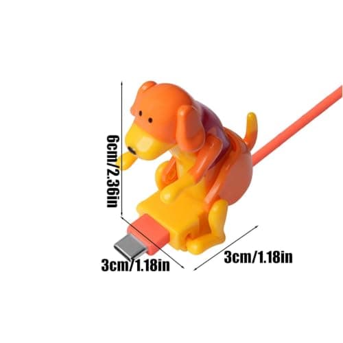 Dog Shape Phone Charger Cable Wag Body While Charging — view 5