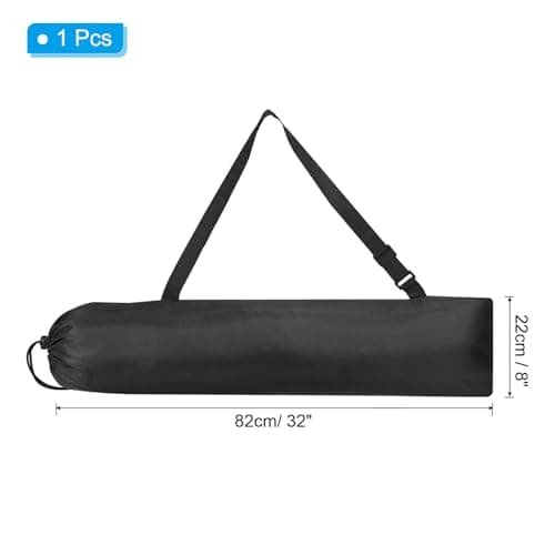 PATIKIL 31x8 Inch Camp Chair Replacement Bag, Nylon Folding Camping Chair Carry Bag Tripod Case Bag with Handle for Outdoor Camping, Black — view 2