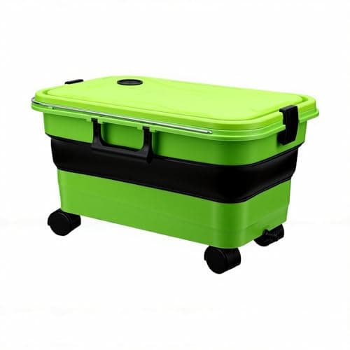 EMUKOEP Collapsible Bucket with Wheels 5.8 Gallon for Car Washing — view 2