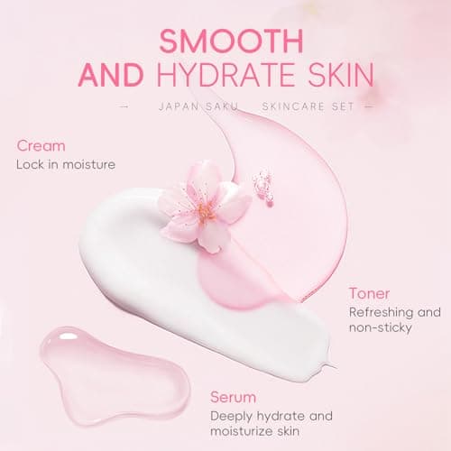 Skin Care For Teenage Girls,Sakura Skincare Set (Sakura-5PCS) — view 3