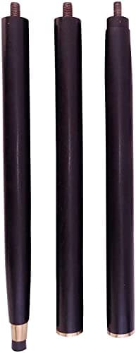 Replica of Bat Masterson Walking Cane – 37.5" Handmade Wooden Walking Stick with Brass Knob Handle – Black & Gold Finish – Stylish Walking Cane for Men & Women — view 5