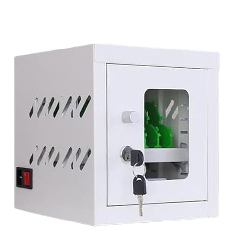12-Port Mobile Phone Charging Locker with Wheels & Combination Lock - Rechargeable Cell Phone Charging Station for School Church Airport - Secure 60-Ports Storage Solution