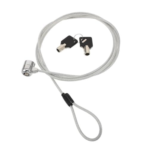Homoyoyo Laptop Lock Cable with Keys Zinc Alloy Computer Cable Lock for Tablets and Projectors Reliable Safeguard for Work and Travel