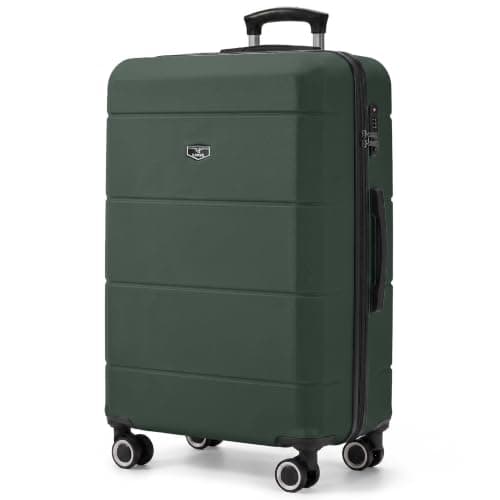 LUGG 28 Inch Jetset Suitcase Hard Shell Case 4 Wheel Travel bag Lightweight ABS Material with TSA Lock Approved for Travel with easyJet, British Airways, RyanAir, Virgin Atlantic, Emirates(75x49x29cm)