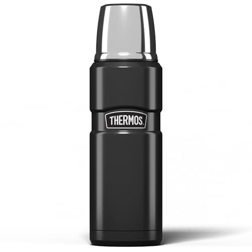 Thermos Stainless King Gun Metal Drinks Flask (470ml) 18h Hot | 24h Cold