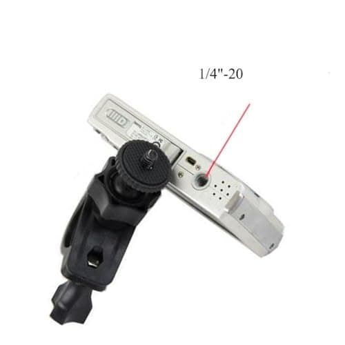 XiXiYang Universal 1/4" Aluminium Alloy Camera Mount for Motorcycle/Bike - 360° Rotatable Action Cam Holder with Quick Release,Handlebar Clamp for Motorbike Motorbikes Motorcycles — view 4