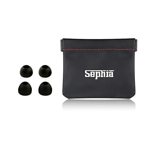 Betron Earphone Case, Small Soft Carry Pouch for Earbuds and In-Ear Headphones, Protective Travel Holder in Black