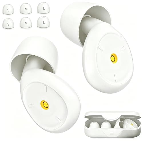 Reusable Ear Plugs for Sleep, 32dB Noise Reduction, Side Sleeper Comfort