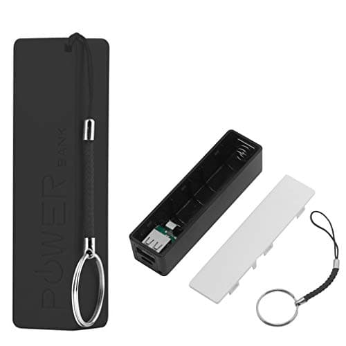 Hailege 5pcs 18650 Battery Case Portable Black USB Power Bank Power Charger Pack Box for 1x18650 Battery — view 2