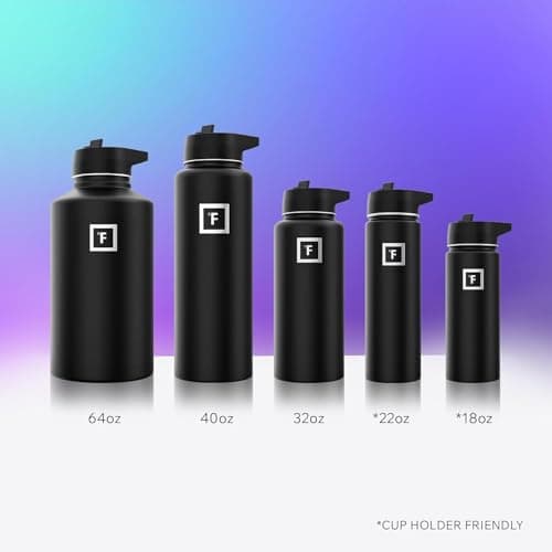 IRON °FLASK Insulated Water Bottle with Straw - 650/950/1200/1800 ml - Leakproof Double-Walled Stainless Steel Metal Drink Flask BPA-Free - Sports Travel Gym Camping Hiking Kids — view 6