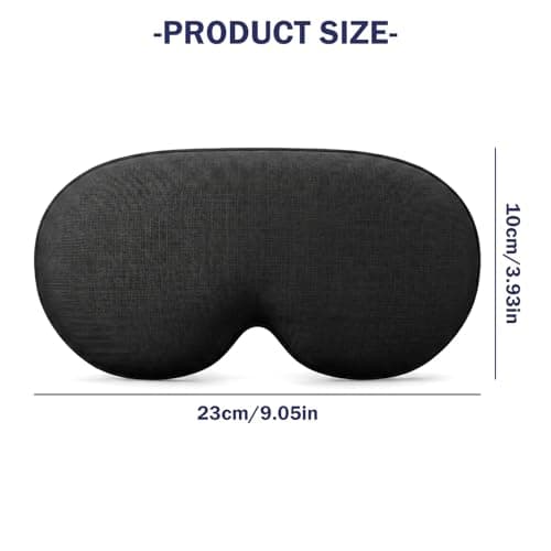 Sleep Mask Light Blocking Eye Mask for Sleeping Men and Women, 3D Contoured Cup Sleeping Mask with Zero Eye Pressure, Ultra Soft Comfortable Blindfold for Side Sleepers, Travel Essentials — view 2