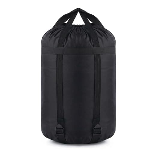 QhgPnt Compression Sack for Sleeping Bag, Compression Bag for Outdoor with Adjustable Straps, Water Resistant Holdall Rucksack, for Outdoors, Camping, Sports, Watersports (43 * 22cm)