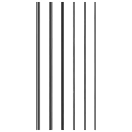 BESPORTBLE Fishing Pole Repair Tool 6pcs Carbon Fibre Rod Inserts Solid Carbon Fibre Rods for Broken Rod Repair Fishing Pole Connector for Rotary Sea Carp Rods Fishing Supplies