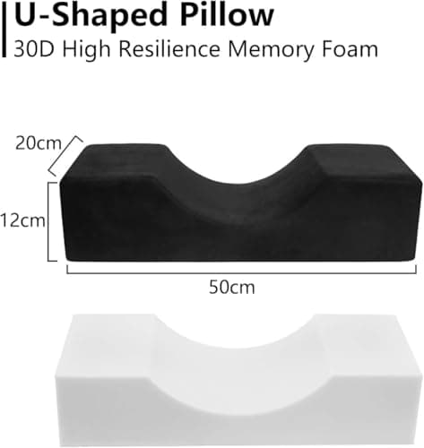 Deciniee U-Shaped Lash Pillow with Sponge Inner Core for Eyelash Extensions — view 2