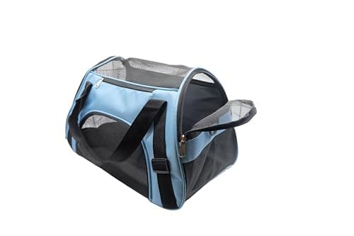 Tecageaon Pet Carrier - Airline Approved Cat & Dog Carrier for Medium & Small Cats, Puppies & Kittens - Blue — view 2