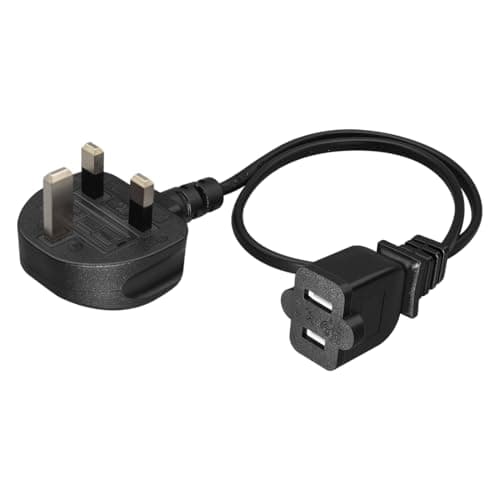 Strhowill 0.5M NEMA 1-15R to UK Plug Power Cord 125-250V/13A-15A for Laptop