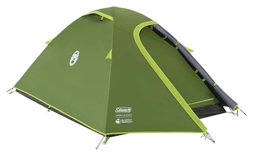 Coleman Tent Darwin 2 BlackOut | Compact 2 Man Dome Tent | Special Darkened Bedroom | Lightweight Camping, Festival and Hiking Tent | 4000mm Waterproof | 2 Person | with Sewn-in Groundsheet — view 2