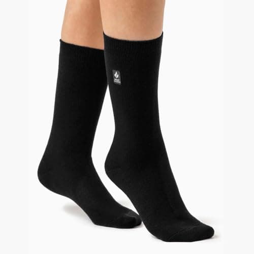 HEAT HOLDERS Ultra Lite - Ladies Thin Lightweight 1.0 TOG Winter Warm Casual Thermal Dress Socks (4-8 uk, Navy) — view 2