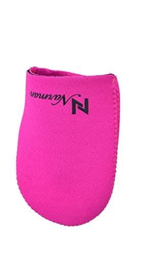 NORMAN BLACK NEOPRENE TOE WARMER PAIR BOOTIES CYCLING RUNNING WALKING ICE BATH (PINK) — view 2