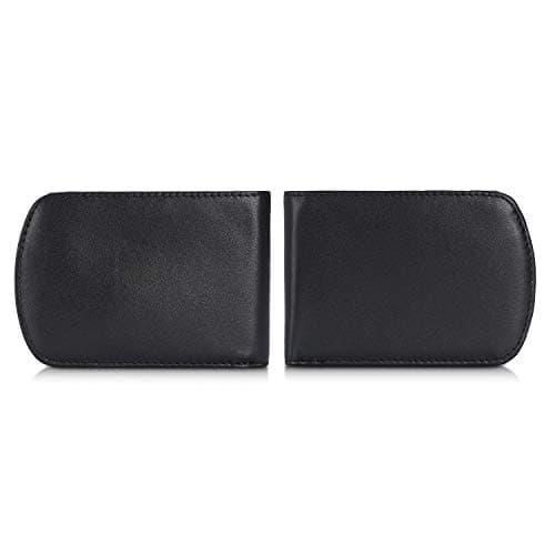 Polare Slim Curve Front Pocket RFID Blocking Italian Genuine Leather Bifold Wallet for Men, Black, S, Casual — view 4
