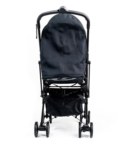 Roma Capsule 3 Approved Travel Stroller – Ultra-Lightweight Cabin Buggy fits Aeroplane Overhead Lockers – One-Hand Fold, Magnetic Buckle & Lie-Flat Seat from Birth to 15kg – Jet Black — view 5