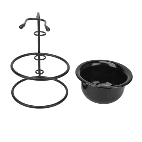Jeanoko Shaving Brush with Stand Holder, Space Saving Men Shaving Brush Stand Bowl, for Travel Home Hotel Salon — view 5
