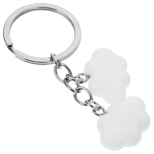 TOPPERFUN Cute Cloud Keyring Alloy Resin Metal Keychain for Keys
