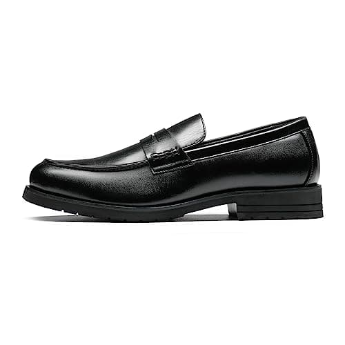 Bruno Marc Men's Dress Slip-on Penny Loafers Shoes,Black,8.5 — view 3