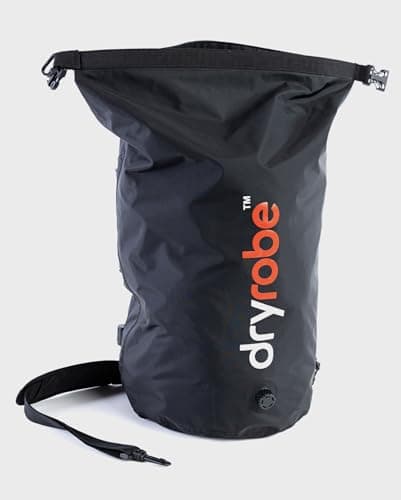 Dryrobe Travel Compression Bag - Large Compact Waterproof Bag for Travel & Sports Storage - Wet Bags for Swimming/Surfing/OCR - Stuff Sack for Wet Clothes with Roll Up Closure - 33 L - Black — view 2