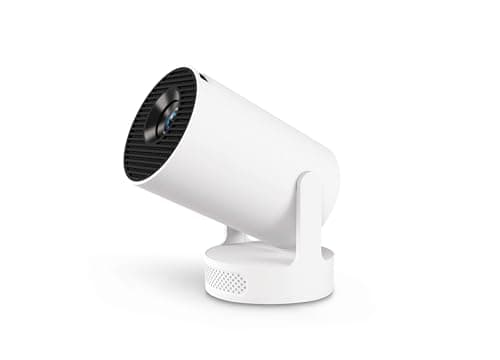 Mini Projector 4K Supported, HY300 Ultra Portable Projector with WiFi6 and Bluetooth 5.2, 5W Soundbase Speaker, Auto Vertical Keystone, 210° Rotatable for Home, Bedroom or Outdoor Use