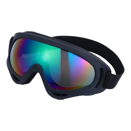 SEWACC Windproof Ski Goggles 1 Pair Black PC Rubber Lightweight