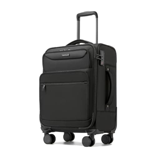 British Traveller Cabin Suitcase, Lightweight Softside Hand Luggage