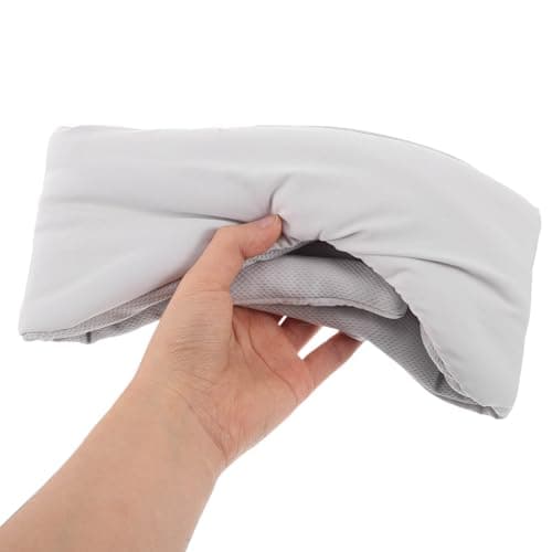 CLISPEED Organic Eye Mask Noise Cancelling Light Blocking Adjustable Blindfold Full Coverage Design Cotton Ice Silk for Men and Women Sleep and Relaxation — view 3