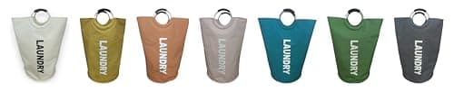 Laundry Basket with Handles – Foldable Laundry Bag (Ocean Teal, L) — view 4