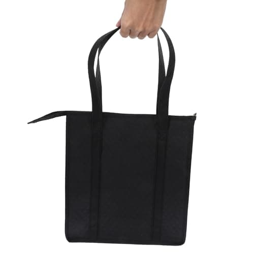 Veemoon Bag Time Aluminum Insulated Cooler with Lining Portable for Temperature Preservation Leakproof Thermal Tote Zippered Top Lunch Beer Festival Travel — view 3