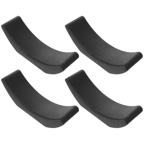 4pcs Black Rubber Dumbbell Rack Saddles for Stand and Shelf Protection