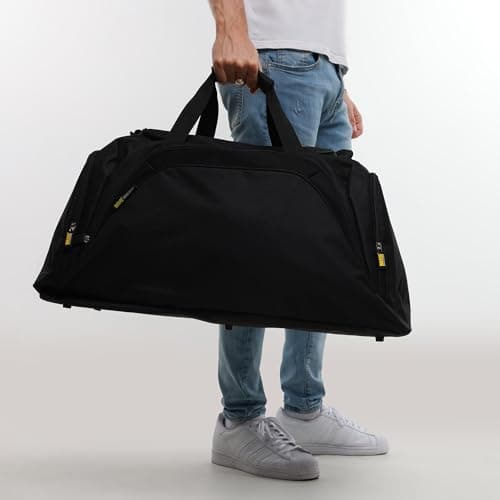Large Sports & Travel Holdall Duffle Bag – 82L, Adjustable Shoulder Strap, Multiple Compartments | Mens Travel Bag for Gym & Trips — view 4