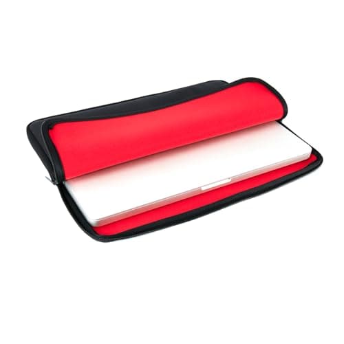 ZENO Laptop Sleeve Case Protective Soft Padded Zipper Cover Carrying Computer Bag Compatible for Notebook Chromebook MacBook Pro MacBook Air (Black) (13.3") — view 2