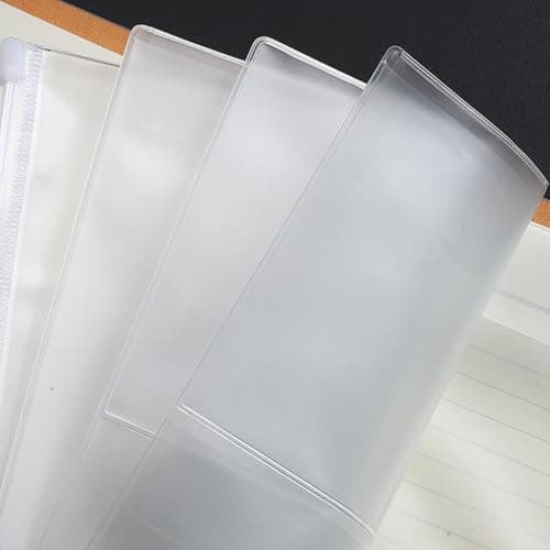 20 Count PVC a 6 Portfolios Sleeves Unique Simple Design Stationery Holder for Securing Important Notes and Receipts PVC Document Sleeve — view 3