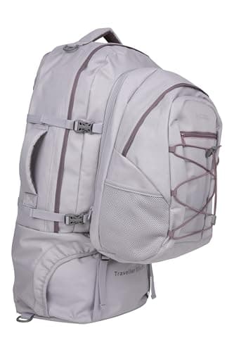 Mountain Warehouse Traveller 60L + 20L Travel Backpack Lilac RWF — view 2