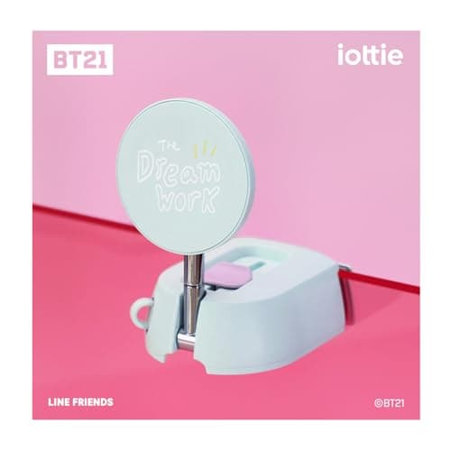 iOttie with BT21 Treker Magnetic Travel Mount, Mint Folding Tripod with Plush Character Keychain, Magsafe Smartphone Mount with RJ Bag Charm and Mystery Character Card, Travel Essential Tech — view 3