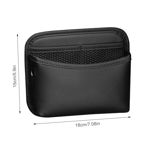 Automotive Consoles Organizers - Small PU Leather Auto Organization, Car Bag Organizer for Front Seat and Console, Easy to Use Vehicle Storage Tool, Multi-Pocket Accessory for Travel, Road Trips — view 2