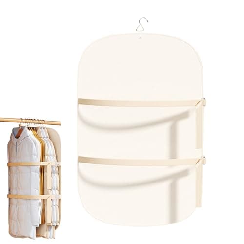 Thin Compression Board, Portable Wardrobe Organizer, Ultra thin 1cm board with space saving, Dustproof fabric clothes cover, fold design, Travel packing for shirt Smart Storage Folder